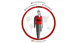 Periodistas desaparecidos, secuestrados, asesinados y encarcelados. [Gráficas cortesía de Reporteros Sin Fronteras]