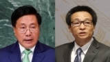 Ông Minh (phải) và ông Đam mất mọi chức vụ và phải về hưu theo quyết định của một cuộc họp “bất thường” của Ban chấp hành Trung ương Đảng mà thông cáo được truyền thông công bố rộng rãi. 