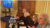 Beth Mendelson, VOA documentary producer (right) on the panel at the Portuguese ambassador's screening of "Symphony of Courage."