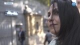 İstanbul'da İran Rejimi Karşıtı Bir Kadın