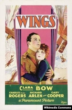 "Wings," a silent film from 1927, was the first film to win the Academy Award for Best Picture (then called Outstanding Picture).