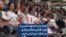 فریاد زدن نام مهسا امینی و نوید افکاری هنگام برگزاری  مسابقات تیم کشتی ایران