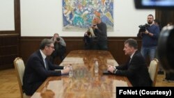 Predsednik Srbije Aleksandar Vučić sastao se sa specijalnim predstavnikom EU za dijalog Beograda i Prištine Miroslavom Lajčakom