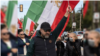 برزو ارجمند و احسان کرمی در تظاهرات حمایت از اعتراضات سراسری ایران