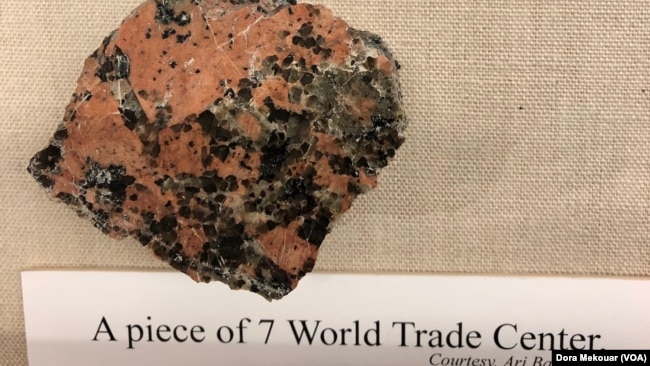 A piece of the World Trade Center on display at the U.S. Secret Service Museum in Washington, D.C. U.S. Secret Service’s