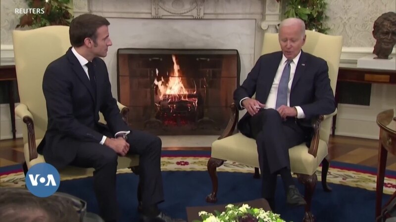 Rencontre entre Emmanuel Macron et Joe Biden à Washington