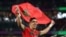 FILE: Morocco's Jawad El Yamiq celebrates qualifying for the quarterfinals of the 2022 FIFA World Cup after the Atlas Lions defeated Spain. Taken December 6, 2022