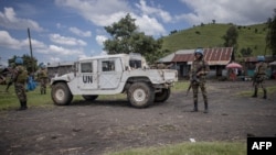 Selon la Monusco, "les Casques bleus revenaient d'une mission de ravitaillement à Kiwanja", quand "ils ont été assaillis par des manifestants".