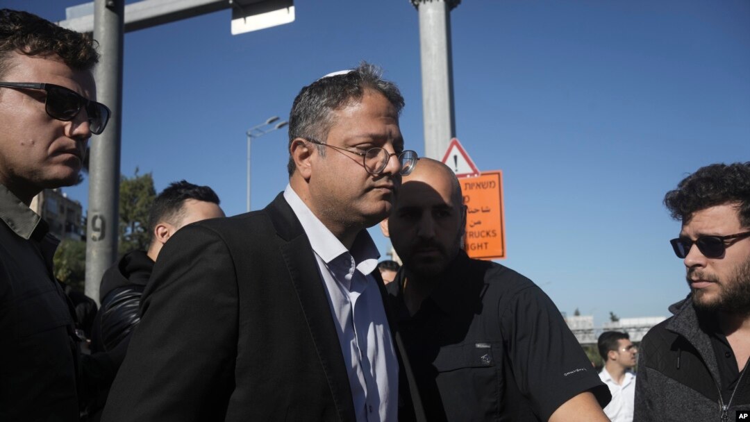 FILE - Israeli far-right lawmaker Itamar Ben-Gvir is pictured in Jerusalem, Nov. 23, 2022.