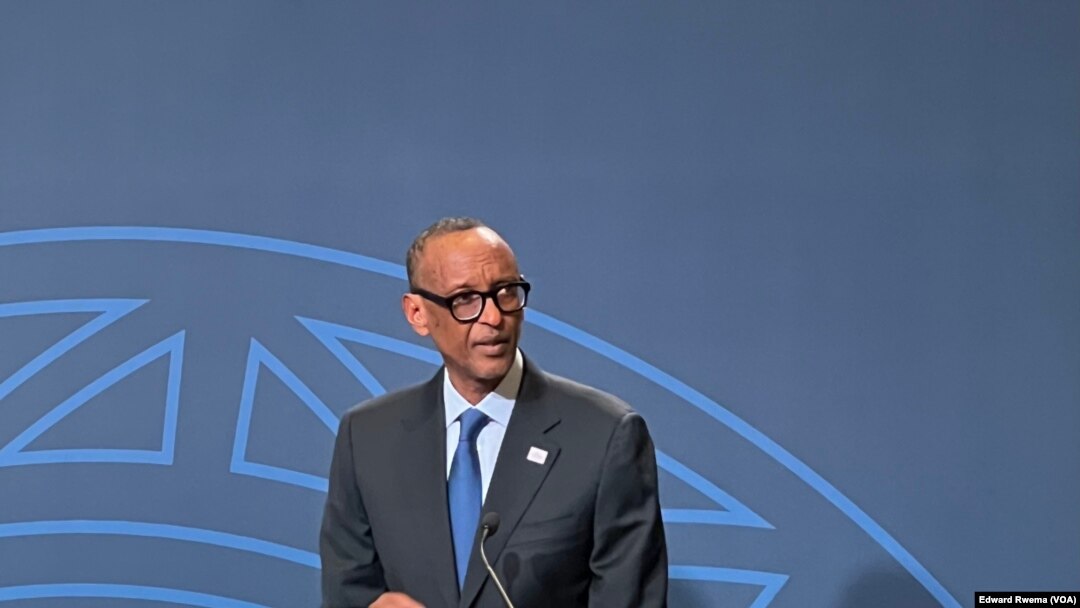 Perezida Paul Kagame w'u Rwanda I Washington