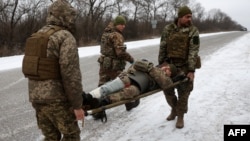 "It is very difficult here," says one Ukrainian Army medic of the war-torn Soledar, Donetsk region, Jan. 14, 2023. "But it was no less difficult in other places."