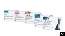 This image provided by Novo Nordisk in January 2023 shows packaging for the company's Wegovy drug.