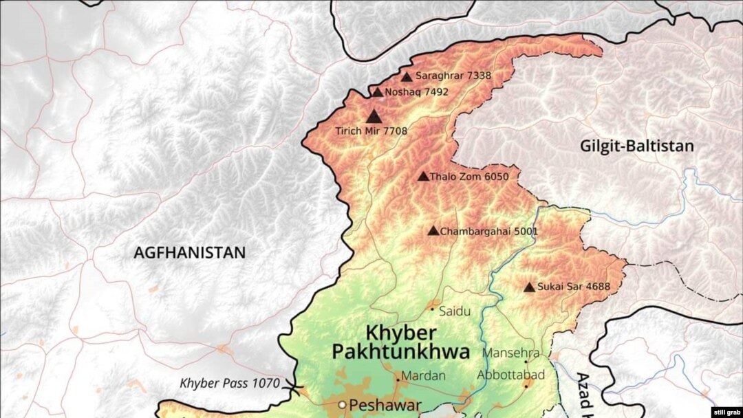 Khyber Pakhtunkhwa map (FreeWorldMaps.net)
