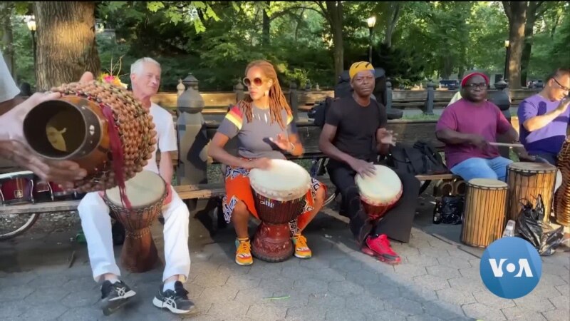 African Drumming Circle Keeps the Beat in New York City