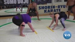 American Students of All Sizes Learn Japanese Sumo