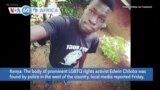 VOA60 Africa - Kenyan Gay Rights Activist Found Dead