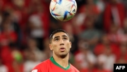 Le joueur marocain du PSG Achraf Hakimi.