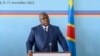 FILE - Democratic Republic of Congo President Felix Tshisekedi speaks in Kinshasa, Nov. 21, 2022. 