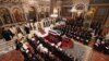 希腊末代君主康斯坦丁二世的葬礼在雅典都主教座堂举行。（2023年1月16日）