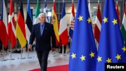 Le chef de la diplomatie de l'Union européenne, Josep Borrell, lors du sommet des dirigeants de l'UE à Bruxelles, en Belgique, le 20 octobre 2022. 