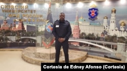 Edney Afonso, Polícia são-tomense em formação na Rússia