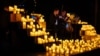 Musicians perform during a candlelight concert at the Architect's House in Kyiv, Ukraine, on Dec. 1, 2022, amid the Russian invasion of Ukraine. 
