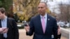 House Democratic Caucus Chair Hakeem Jeffries, D-N.Y., walks to the Capitol in Washington, Nov. 30, 2022, after being elected House Democratic leader to become the first Black American to lead a major political party in Congress.