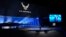 Sekrete Defans Etazini Lloyd Austin prezante nouvo avyon bonbadye stealth B-21 Raider la nan katye jeneral Northrop Grumman ki fabrike avyon an, 2 Desanm 2022 nan Palmdale, Kalifoni. 