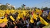 Huge Crowds of Palestinians Mark Fatah Anniversary in Gaza 