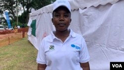 Naiga Juliet, the regional Ebola virus labaratory coordinator, was the first health worker to take samples from patients confirming the Ebola outbreak, in Mubende district in Uganda. (Halima Athumani/VOA)