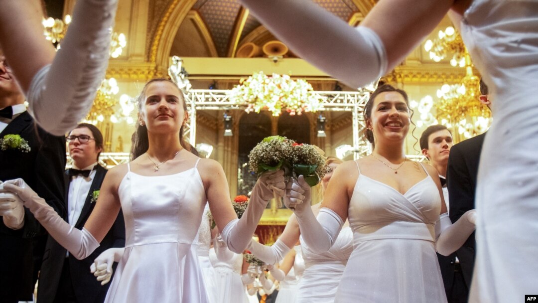 The 99th Flower Ball attracted dancers to City Hall in Vienna, Austria, on Jan. 13, 2023.