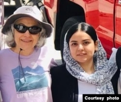 Judith Samkoff, left, helped Haida and her family resettle in the U.S. when they arrived in March 2022 after leaving Afghanistan. Samkoff is a volunteer with Jewish Family Service of Greater Harrisburg (Pennsylvania).