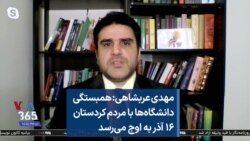  مهدی عربشاهی: همبستگی دانشگاه‌ها با مردم کردستان ۱۶ آذر به اوج می‌رسد