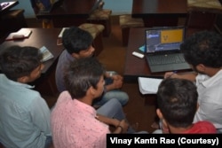 Workshop on Applications of Mathematics in Computer Graphics for high school students at the Active Learning Institute in Warangal, India. (Courtesy: Vinay Kanth Rao)