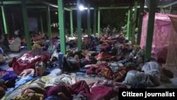ဒီပဲယင်း မြို့နယ်အတွင်းက စစ်ဘေးရှောင်ဒုက္ခသည်များ (ဒီဇင်ဘာ ၆၊ ၂၀၂၂/Photo: CJ)