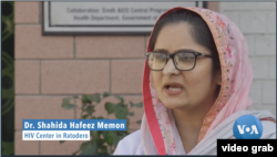Dr Shahida Hafeez Memon. (VOA/Sidra Dar)