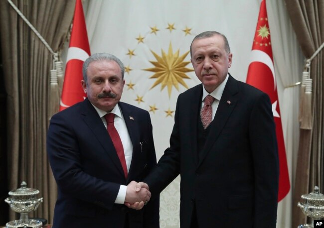 TBMM Başkanı Mustafa Şentop ve Cumhurbaşkanı Erdoğan