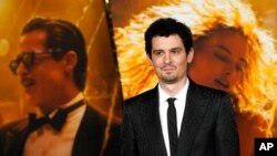 Damien Chazelle, sutradara di acara pemutaran perdana film "Babylon" di Academy Museum of Motion Pictures in Los Angeles (AP/Chris Pizzello)