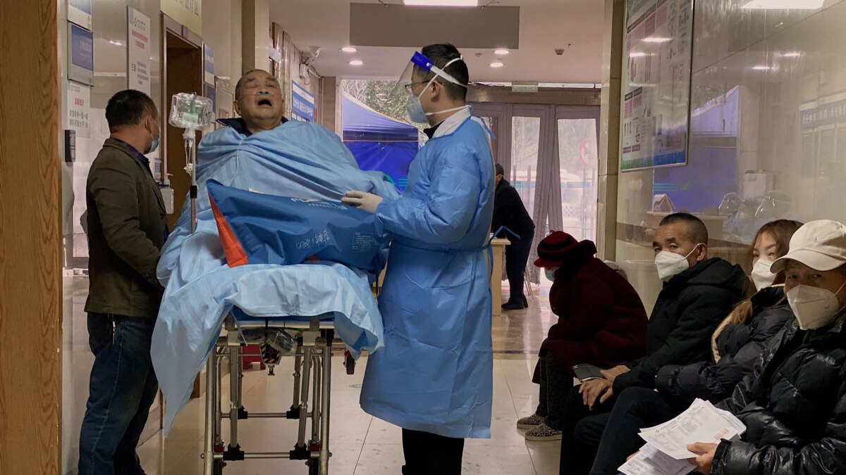 Elderly Covid-19 patients fill hospital wards in major Chinese cities