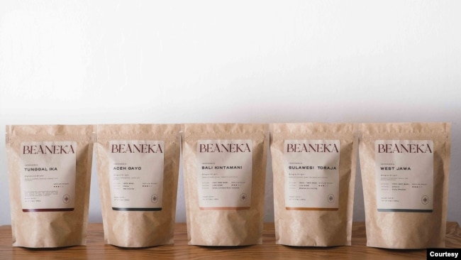 Beberapa di antara produk kopi spesialti Beaneka. (Foto: koleksi pribadi /Beaneka dan Bimo)