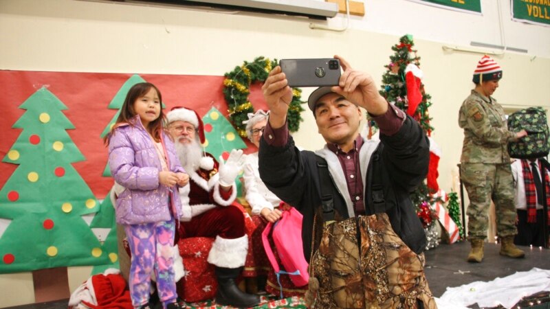 Santa Visit Brings Joy to Frosty Alaska Inupiaq Village