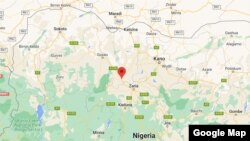 Gambar peta yang menunjukkan desa Maigamji, negara bagian Katsina di Nigeria. (Foto: Google Maps)