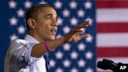 奧巴馬在愛奧華州進行競選活動