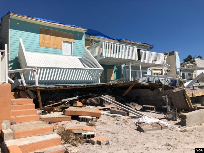 Damage caused by Hurricane Michael in Mexico Beach, Florida. (Jose Pernalete and Jorge Agobián)