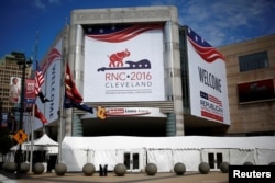 Cumhuriyetçi Parti Ulusal Kurultayı'nın yapılacağı Cleveland'daki Quicken Loans Arena spor salonu