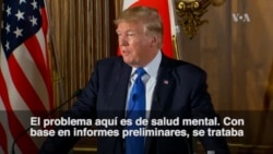 Trump: Tiroteo en Texas "es un problema de salud mental"