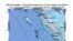 Gempa 6.7 magnitudo mengguncang wilayah pantai barat Sumatra pada 14 Maret 2022. (Foto: Twitter/@infoBMKG)
