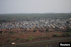 FILE - A general view shows Mai Aini Eritrean Refugee camp near Mai Tseberi town in Tigray Region, Ethiopia, June 26, 2021.
