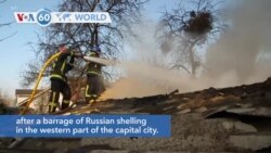 VOA60 World - Kyiv firefighters record highest number of calls since war began