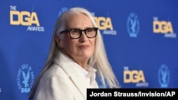 Jane Campion arrives at the 74th annual Directors Guild of America Awards, Saturday, March 12, 2022, at The Beverly Hilton in Beverly Hills, California.